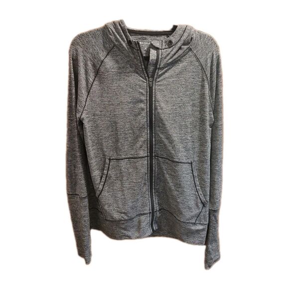 Athleta Jacket Women’s Size Med Activewear Stretch Full Zip Hoodie Pockets *Read - Picture 13 of 13